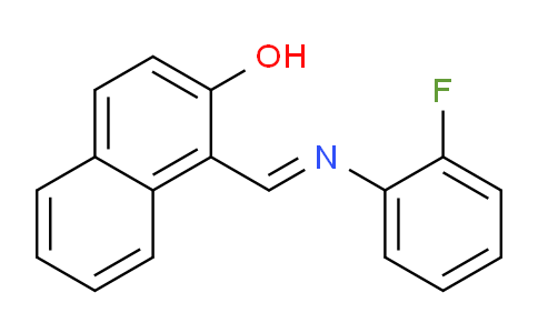 CAS No. 73621-66-6, 1-(((2-Fluorophenyl)imino)methyl)naphthalen-2-ol