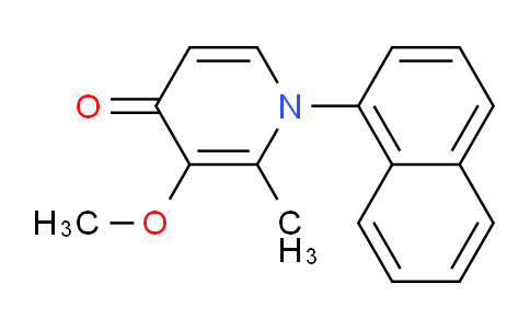 CAS No. 119441-73-5, 3-Methoxy-2-methyl-1-(naphthalen-1-yl)pyridin-4(1H)-one