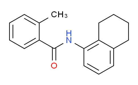 CAS No. 124868-89-9, 2-Methyl-N-(5,6,7,8-tetrahydronaphthalen-1-yl)benzamide