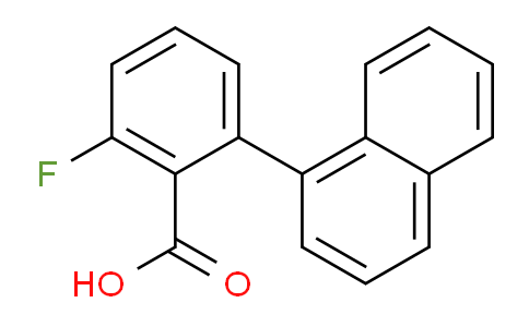 CAS No. 1261956-01-7, 2-Fluoro-6-(naphthalen-1-yl)benzoic acid
