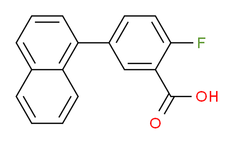 CAS No. 1183468-79-2, 2-Fluoro-5-(naphthalen-1-yl)benzoic acid