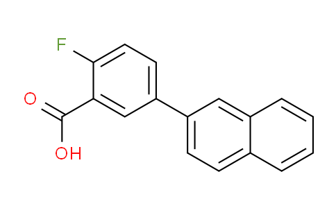 CAS No. 1184580-80-0, 2-Fluoro-5-(naphthalen-2-yl)benzoic acid