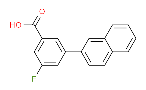 CAS No. 1261921-17-8, 3-Fluoro-5-(naphthalen-2-yl)benzoic acid