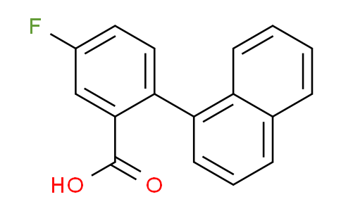 CAS No. 1184062-03-0, 5-Fluoro-2-(naphthalen-1-yl)benzoic acid