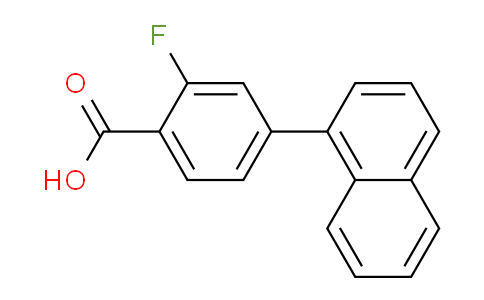 CAS No. 1183948-16-4, 2-Fluoro-4-(naphthalen-1-yl)benzoic acid