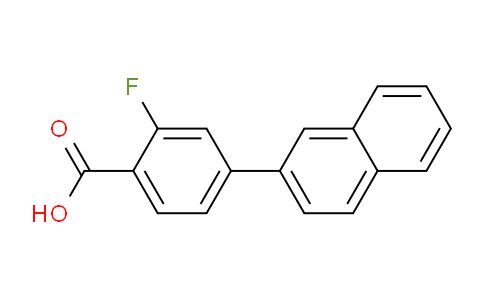 CAS No. 1183510-28-2, 2-Fluoro-4-(naphthalen-2-yl)benzoic acid