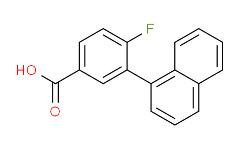 CAS No. 1261913-44-3, 4-Fluoro-3-(naphthalen-1-yl)benzoic acid