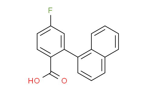 CAS No. 1183282-74-7, 4-Fluoro-2-(naphthalen-1-yl)benzoic acid