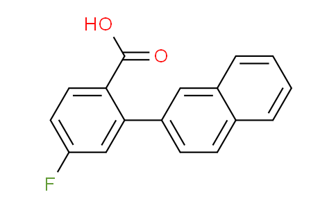 CAS No. 1182766-64-8, 4-Fluoro-2-(naphthalen-2-yl)benzoic acid