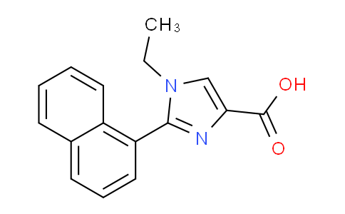 CAS No. 906477-11-0, 1-Ethyl-2-(naphthalen-1-yl)-1H-imidazole-4-carboxylic acid
