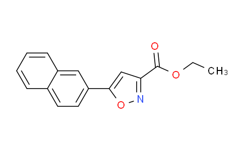 CAS No. 1221821-69-7, Ethyl 5-(naphthalen-2-yl)isoxazole-3-carboxylate