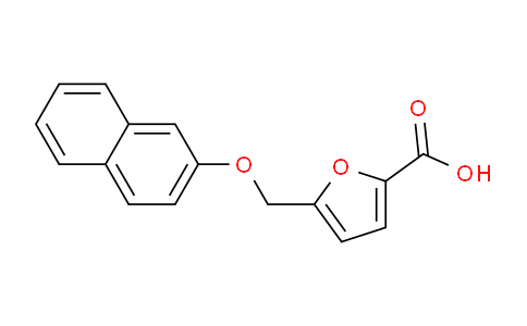 CAS No. 296274-02-7, 5-((Naphthalen-2-yloxy)methyl)furan-2-carboxylic acid