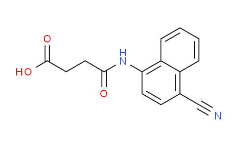CAS No. 204919-73-3, 4-((4-Cyanonaphthalen-1-yl)amino)-4-oxobutanoic acid