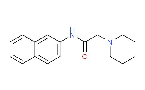 CAS No. 65447-14-5, N-(Naphthalen-2-yl)-2-(piperidin-1-yl)acetamide