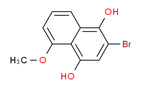 CAS No. 107941-21-9, 2-Bromo-5-methoxynaphthalene-1,4-diol
