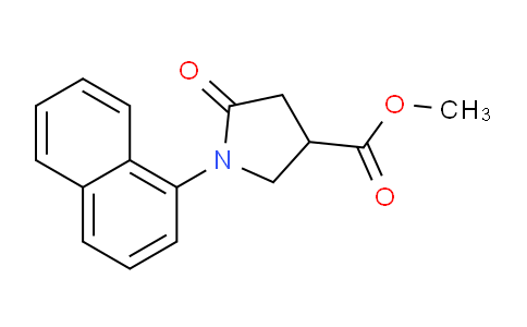 CAS No. 910443-48-0, Methyl 1-(naphthalen-1-yl)-5-oxopyrrolidine-3-carboxylate