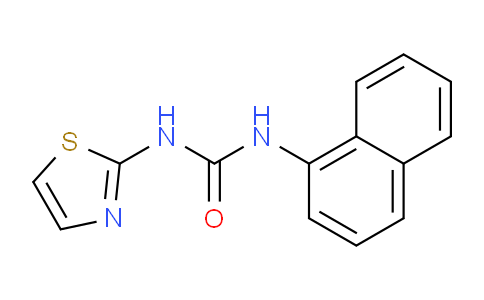 CAS No. 501008-89-5, 1-(Naphthalen-1-yl)-3-(thiazol-2-yl)urea