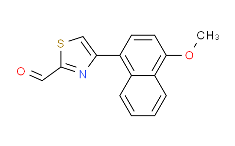 CAS No. 383142-30-1, 4-(4-Methoxynaphthalen-1-yl)thiazole-2-carbaldehyde
