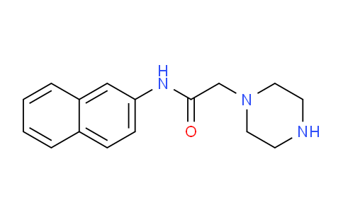CAS No. 89473-83-6, N-(Naphthalen-2-yl)-2-(piperazin-1-yl)acetamide