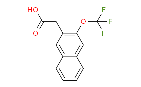 CAS No. 1261492-51-6, 2-(Trifluoromethoxy)naphthalene-3-acetic acid