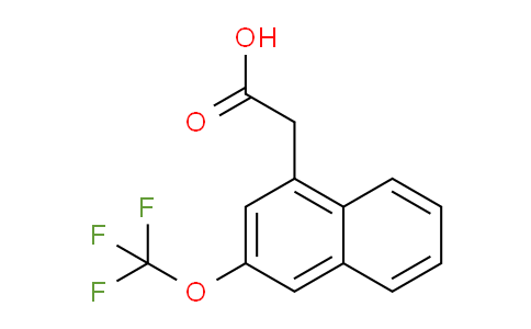 CAS No. 1261471-40-2, 2-(Trifluoromethoxy)naphthalene-4-acetic acid