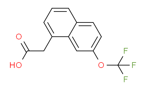 CAS No. 1261628-35-6, 2-(7-(Trifluoromethoxy)naphthalen-1-yl)acetic acid