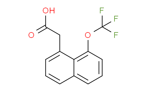 CAS No. 1261493-15-5, 1-(Trifluoromethoxy)naphthalene-8-acetic acid