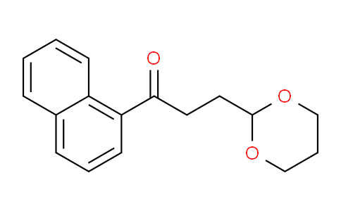 CAS No. 898756-26-8, 3-(1,3-Dioxan-2-yl)-1'-propionaphthone