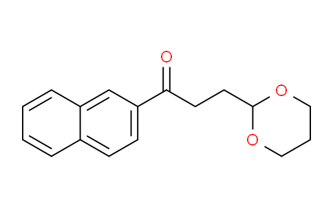 CAS No. 898756-35-9, 3-(1,3-Dioxan-2-yl)-2'-propionaphthone