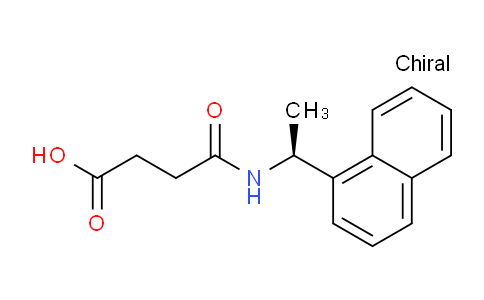 CAS No. 212556-04-2, (S)-4-((1-(Naphthalen-1-yl)ethyl)amino)-4-oxobutanoic acid