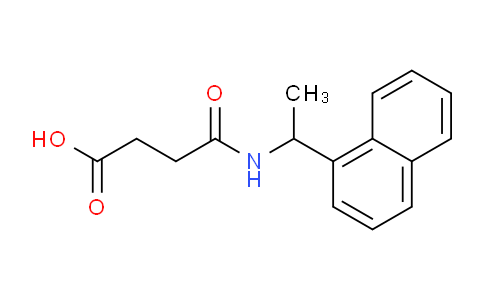 CAS No. 802906-00-9, 4-((1-(Naphthalen-1-yl)ethyl)amino)-4-oxobutanoic acid