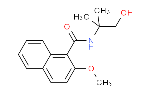 CAS No. 94321-75-2, N-(1-Hydroxy-2-methylpropan-2-yl)-2-methoxy-1-naphthamide