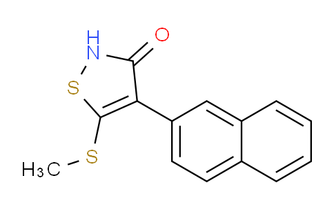 CAS No. 65182-43-6, 5-(Methylthio)-4-(naphthalen-2-yl)isothiazol-3(2H)-one
