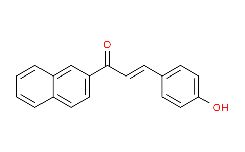 CAS No. 57221-63-3, 3-(4-Hydroxyphenyl)-1-(naphthalen-2-yl)prop-2-en-1-one