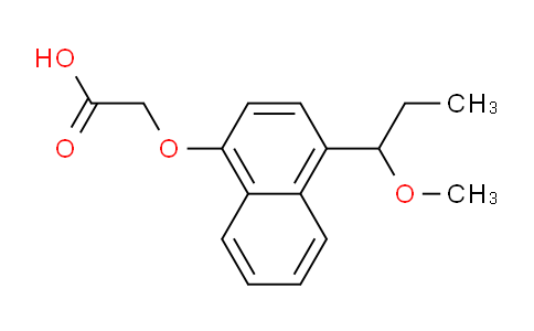 CAS No. 1394021-35-2, 2-((4-(1-Methoxypropyl)naphthalen-1-yl)oxy)acetic acid