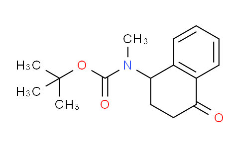 CAS No. 1956327-78-8, tert-Butyl methyl(4-oxo-1,2,3,4-tetrahydronaphthalen-1-yl)carbamate