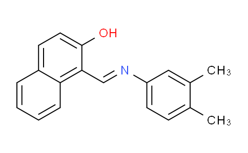CAS No. 87498-50-8, 1-(((3,4-Dimethylphenyl)imino)methyl)naphthalen-2-ol