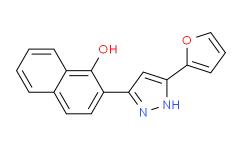 CAS No. 429653-28-1, 2-(5-(Furan-2-yl)-1H-pyrazol-3-yl)naphthalen-1-ol