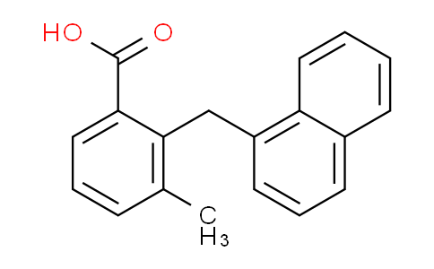 CAS No. 86802-66-6, 3-Methyl-2-(naphthalen-1-ylmethyl)benzoic acid