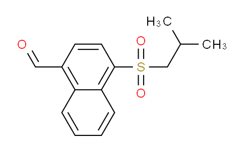 CAS No. 1394022-44-6, 4-(Isobutylsulfonyl)-1-naphthaldehyde
