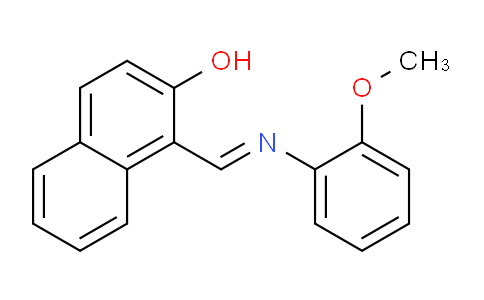 CAS No. 20772-78-5, 1-(((2-Methoxyphenyl)imino)methyl)naphthalen-2-ol