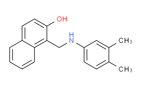 CAS No. 145510-96-9, 1-(((3,4-Dimethylphenyl)amino)methyl)naphthalen-2-ol