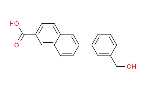 CAS No. 1349717-33-4, 6-(3-(Hydroxymethyl)phenyl)-2-naphthoic acid