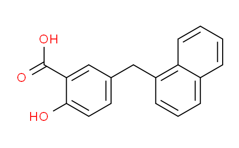 CAS No. 62315-02-0, 2-Hydroxy-5-(naphthalen-1-ylmethyl)benzoic acid