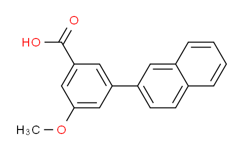 CAS No. 1261976-43-5, 3-Methoxy-5-(naphthalen-2-yl)benzoic acid