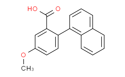 CAS No. 1183693-82-4, 5-Methoxy-2-(naphthalen-1-yl)benzoic acid