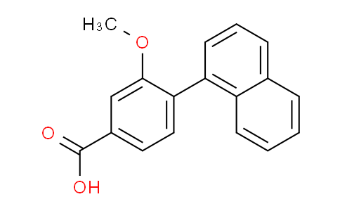 CAS No. 1261964-61-7, 3-Methoxy-4-(naphthalen-1-yl)benzoic acid