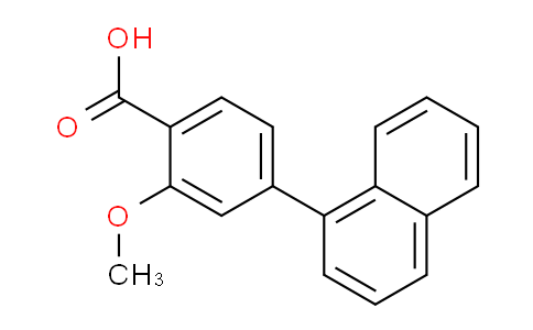 CAS No. 139082-96-5, 2-Methoxy-4-(naphthalen-1-yl)benzoic acid