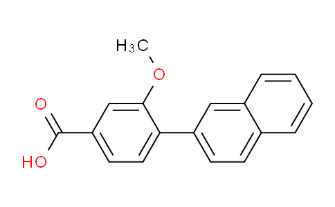 CAS No. 1261921-24-7, 3-Methoxy-4-(naphthalen-2-yl)benzoic acid