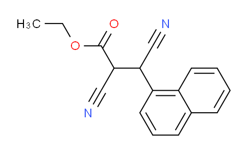 CAS No. 62875-53-0, Ethyl 2,3-dicyano-3-(naphthalen-1-yl)propanoate